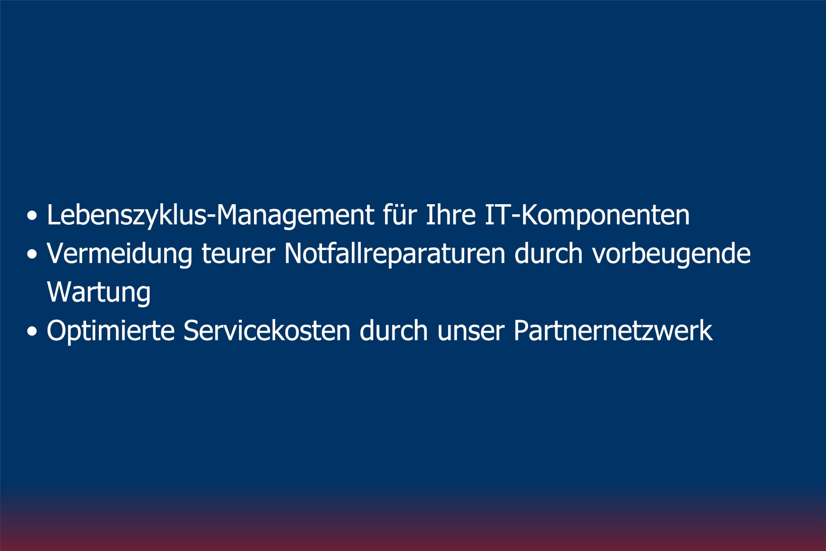 Kostenschutz & Investitionssicherheit